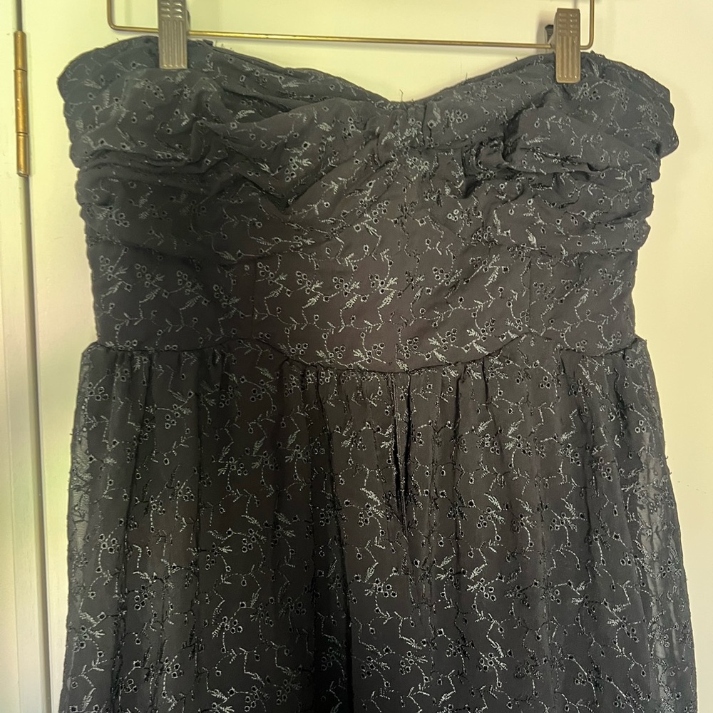 Free People Black Strapless Dressa